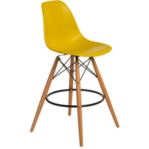 Designová barová židle DSW, limetková