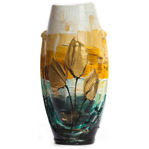 Malovaná váza ELA 9,5x8x20 cm