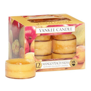 Yankee Candle – čajové svíčky Mango Peach Salsa, 12 x 9,8 g