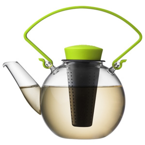 QDO Skleněná čajová konvice Tea for U zelená, Vemzu