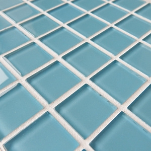 MOSAGRES No-025 Mozaika 30 x 30 cm sklo modrá ledová
