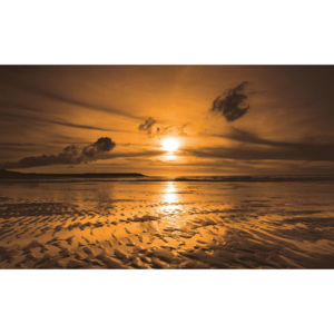 C261P8 Fototapeta: Západ slunce na pláži (1) - 254x368 cm