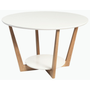 Konferenční stolek s podnožím z dubového dřeva Folke Arild, ⌀ 80 cm