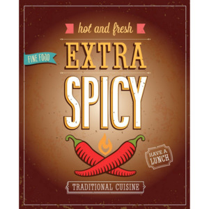 Retro deska - Extra Spicy (hnědá)