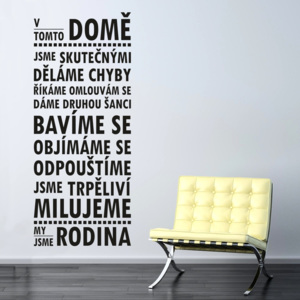 Samolepka na stěnu Wallvinil V tomto domě