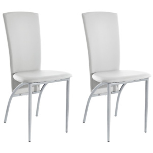 Sada 2 bílých jídelních židlí Støraa Nevada