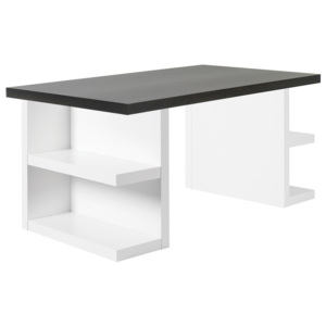 Tmavě hnědý pracovní stůl TemaHome Multi, 180 cm
