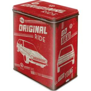 Nostalgic Art Plechová dóza - VW The Original Ride (červená) 3l