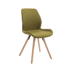 Jídelní židle Mody, látka, podnož buk (Zelená) csv:152413405 DMQ