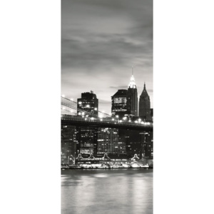 C226VET Fototapeta: Brooklyn Bridge (černobílý) - 211x91 cm