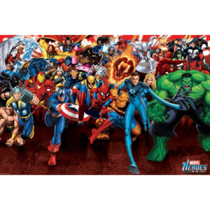 Plakát - Marvel Heroes Attack