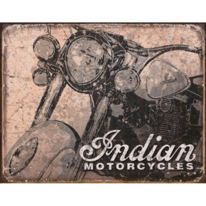 Plechová cedule: Motocykly Indian - 30x40 cm