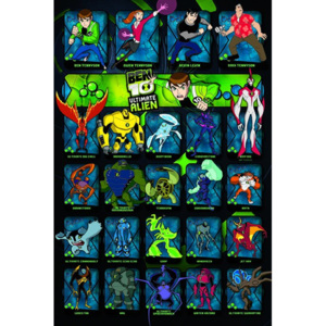 Plakát - Ben 10 Ultimate Alien (characters