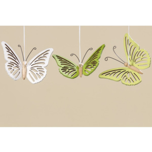 Sada 3 závěsných dekorací Boltze Butterfly