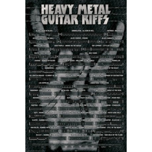 Plakát - Guitar Riffs heavy metal