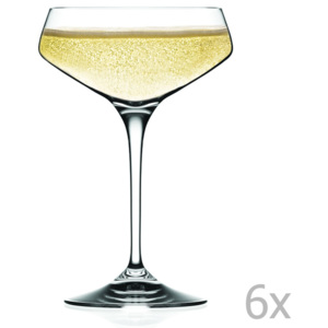 Sada 6 sklenic na sekt RCR Cristalleria Italiana Alessandra