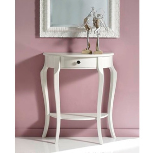 Bílý dřevěný konzolový stolek Castagnetti Annata