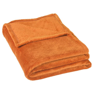 Micro deka jednolůžko 150x200 cm oranžová