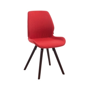 Jídelní židle Mody, látka, lakovaná podnož buk (Červená) csv:152414805 DMQ