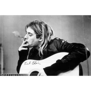 Plakát - Kurt Cobain Smoking