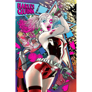 Plakát - Harley Quinn (Neon)