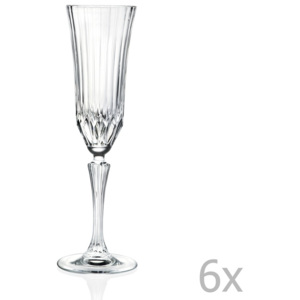Sada 6 sklenic na sekt RCR Cristalleria Italiana Benedetta, 180 ml