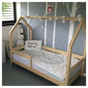 Dětská postel s vyvýšenými nohami a bočnicemi Benlemi Tery, 80 x 160 cm, výška nohou 20 cm
