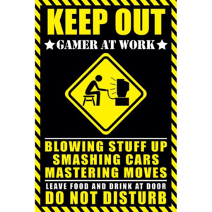 Plakát - Gamer at Work