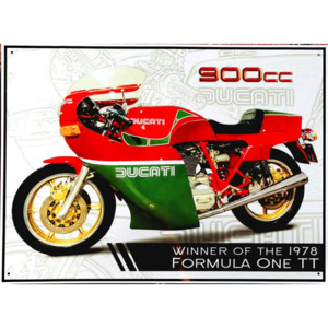 Plechová cedule - Ducati 900CC Mike Hailwood
