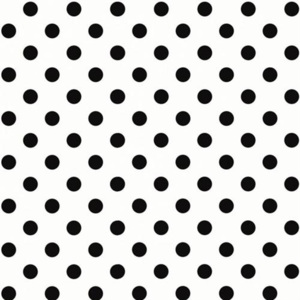Vliesové tapety na zeď 225214, puntíky černé, rozměr 10,05 m x 0,53 m, A.S.Création