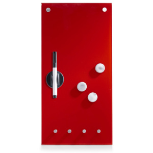Zeller, Magnetická popisovací tabule, červená, 20 x 40 x 4 cm