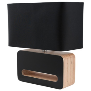 Černá stolní lampa Zuiver Wood