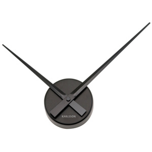Černé nástěnné hodiny Karlsson Mini