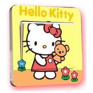 ZOOYOO Samolepka na vypínač Hello Kitty 4 9x9cm