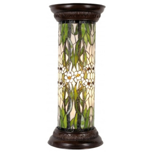 Stojací lampa Tiffany - Ø 31*78 cm 1x E27 / Max 60W Clayre & Eef