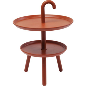 Oranžový odkládací stolek Kare Design Jacky, ⌀ 42 cm
