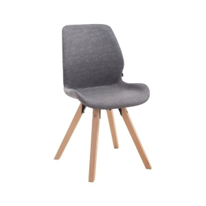 Jídelní židle Mody, umělá kůže, hranatá podnož buk (Tmavě šedá) csv:152408709 DMQ+