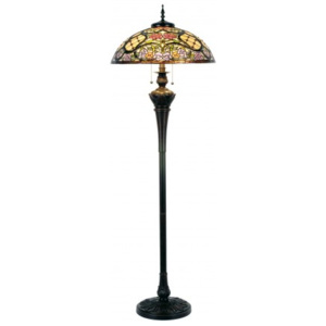 Stojací lampa Tiffany - Ø 55*150 cm 3x E27 / Max 60W Clayre & Eef