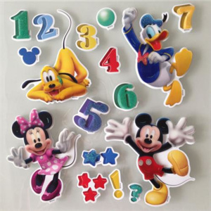 3D samolepky na zeď dětské Mickey, Minnie, Donald, Goofy 3DD601MY 30 x 30 cm IMPOL TRADE
