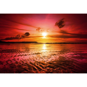 C263P4 Fototapeta: Západ slunce na pláži (4) - 184x254 cm