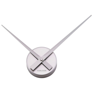 Nástěnné hodiny ve stříbrné barvě Karlsson Mini