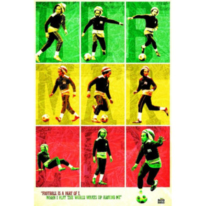 Plakát - Bob Marley Football