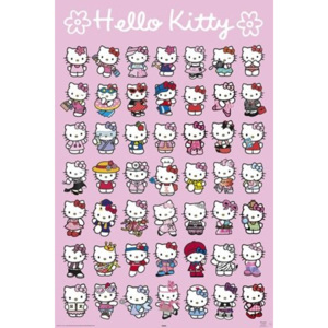 Plakát - Hello Kitty (postavy)