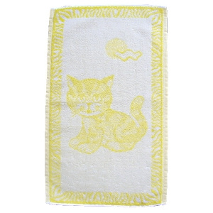 Brotex Dětský froté ručník 50x30cm Kotě žluté