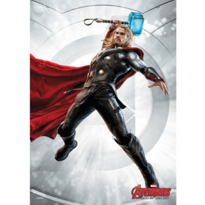 Nástěnná cedule Age of Ultron Power Poses - Thor