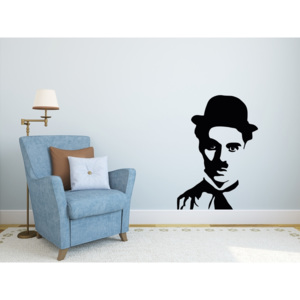 Charlie Chaplin 3 - Samolepka na zeď - 70x50cm