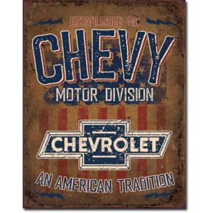 Plechová cedule: Chevy Motor Division