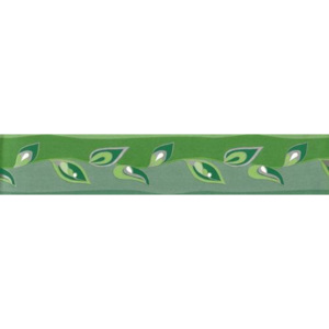 Samolepící bordura zelené lístky 212, rozměr 5 m x 5,3 cm, IMPOL TRADE