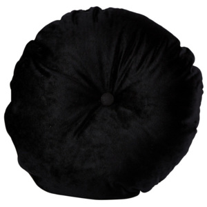 Černý polštář KJ Collection Velvet