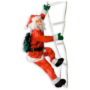 Tuin 2060 Vánoční dekorace - Santa Claus na žebříku - 240 cm